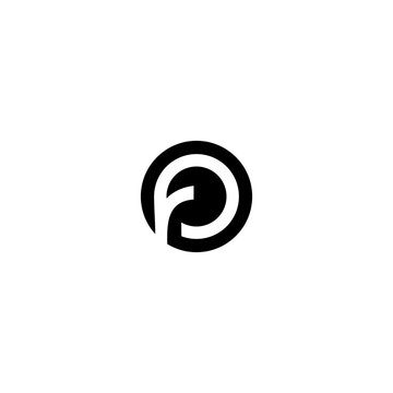 FP PF F P Letter Initial Logo Design