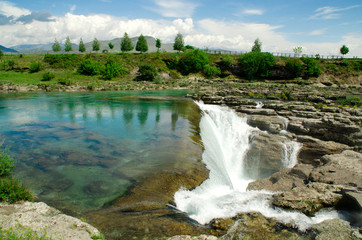 Niagara falls close-up. Podgorica, Montenegro.
