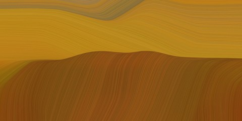 background graphic with abstract waves design with saddle brown, dark golden rod and brown color