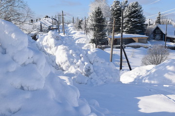 winter in the mountains