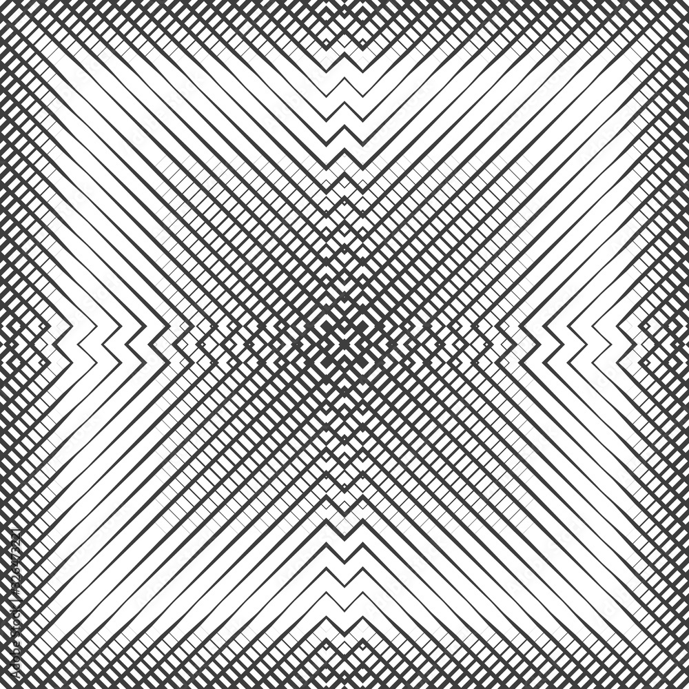 Poster abstract seamless pattern with geometric texture. pattern of repeating symmetrical shapes.