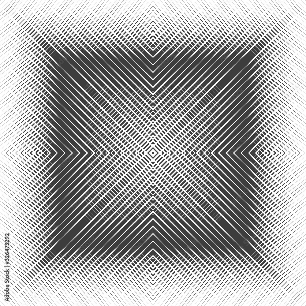 Poster abstract seamless pattern with geometric texture. pattern of repeating symmetrical shapes.