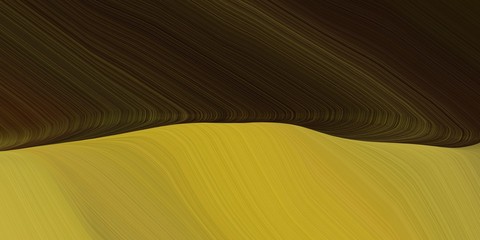 background graphic with curvy background design with very dark green, golden rod and dark olive green color