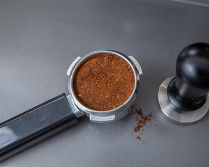 Preparing an espresso drink