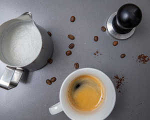 Preparing an espresso drink