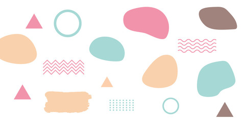 Brush liquid abstract background with peach yellow tosca color. Vector illustration design for presentation, banner, cover, web, flyer, card, poster, wallpaper, texture, slide, magazine, and ppt