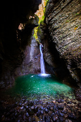 Fototapeta na wymiar Kozjak waterfall in Slovenia
