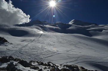 Huayna Potosí mountain, La Paz - Bolivia