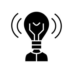 Bright concept black icon, concept illustration, vector flat symbol, glyph sign.