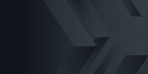 Fototapeta premium Black abstract background with shine arrow
