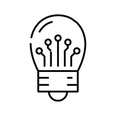 Idea generation line icon, concept sign, outline vector illustration, linear symbol.
