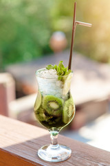 fresh summer cold alcoholic beverages. in the sunlight