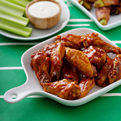 Hot wings with honey