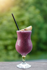 A fresh cocktail of blueberries, healthy food, super food