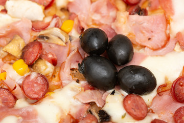 Pizza Primavera  traditional italian meal 
