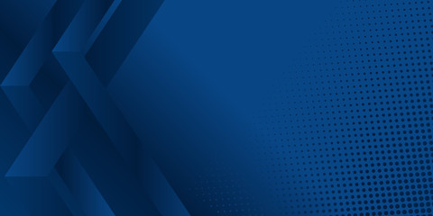 Dark blue modern presentation backgroun with halftone. Vector illustration design for presentation, banner, cover, web, flyer, card, poster, wallpaper, texture, slide, magazine, and powerpoint. 