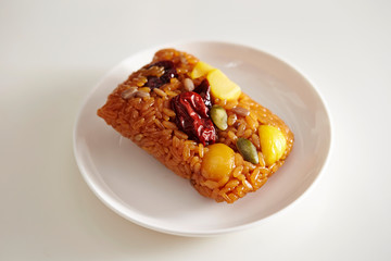 Yaksik, Korean sweet rice cake with dried fruit and nuts 