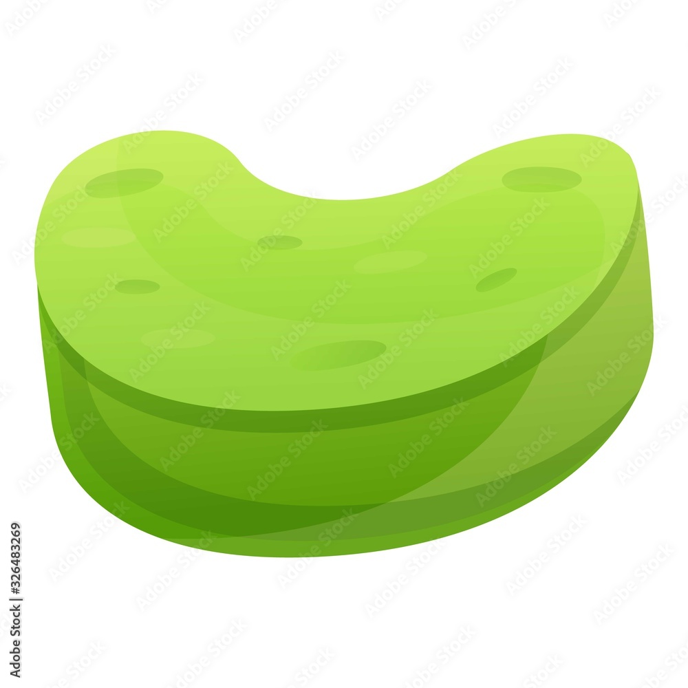 Poster snack celery icon. cartoon of snack celery vector icon for web design isolated on white background