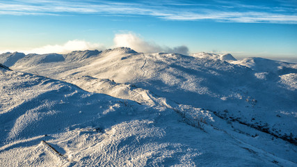 Stunning mountain landscape. Bieszczady Mountains. Poland.