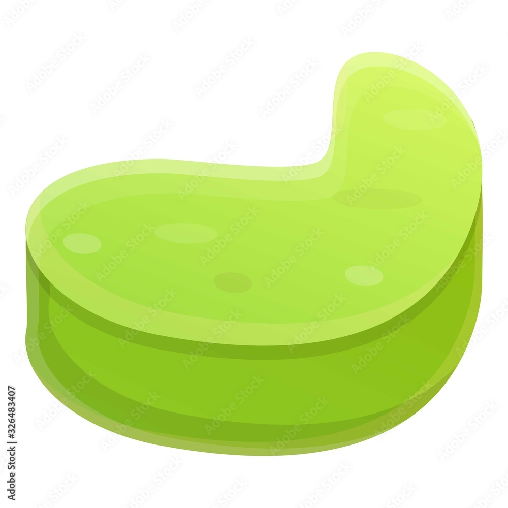 Poster Celery slice icon. Cartoon of celery slice vector icon for web design isolated on white background