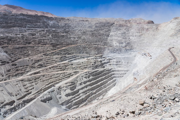 Big copper mine in northern Chile