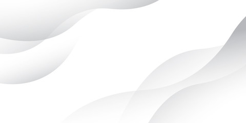 White curve wave line abstract presentation background. Vector illustration design for presentation, banner, cover, flyer, card, wallpaper, texture, slide, magazine, and powerpoint. 