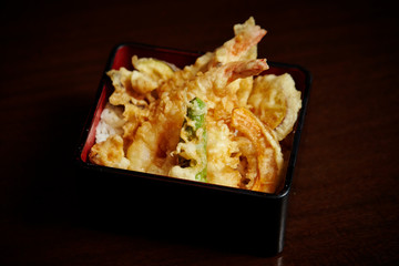 Tendon, Japanese tempura on rice