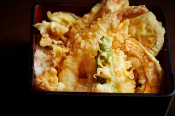 Tendon, Japanese tempura on rice
