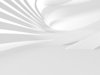 Abstract White Architecture Design Concept