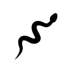 Snake icon, logo isolated on white background