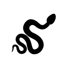 Snake icon, logo isolated on white background