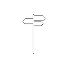 Road board icon. Way  sign symbol. Logo design element