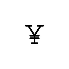 Yen icon. Japanese money currency symbol. Logo design element