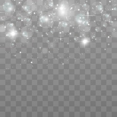 Bubble vector. soap bubble on a transparent background. Vector design.