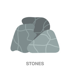 stone flat icon on white transparent background. You can be used black ant icon for several purposes.	