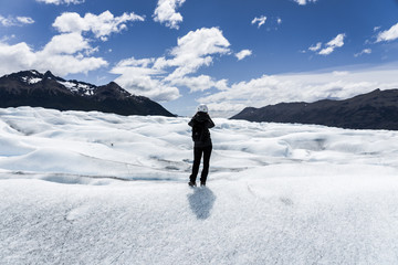 Fototapeta na wymiar Stunning perito moreno glacier in argentina