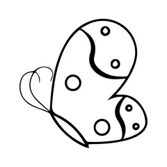 Beautiful Butterfly Vector. Butterfly isolated on white background. Butterfly - vector icon. Butterfly design.