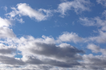 Fototapeta na wymiar sky with clouds. clear day in sunny weather