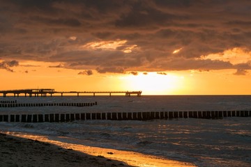Obraz premium Seebrücke Heiligenhafen Ostsee