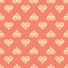 hearts sweet seamless repeat pattern design