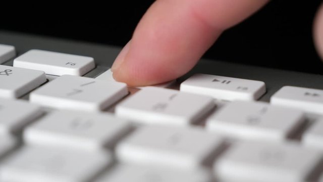 Pressing the Backward button multiple times on keyboard. Close-up