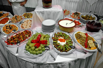 Hotel restaurant, self-service feast with taste.
