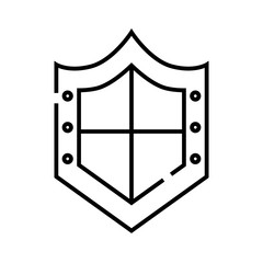 Guard line icon, concept sign, outline vector illustration, linear symbol.