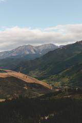 Mountain Landscape. Nature background. New Zealand Mountain Landscape