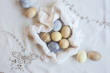 Easter eggs, Pastel Color, Natural Dye, Organic