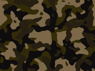 Fototapete Militärisches Muster Vollständiger nahtloser abstrakter militärischer Camouflage-Hautmustervektor für Dekor und Textilien. Armee-Maskendesign für die Jagd auf Textilgewebe und Tapeten. Design für Mode und Wohndesign.