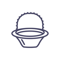 basket icon, line style design