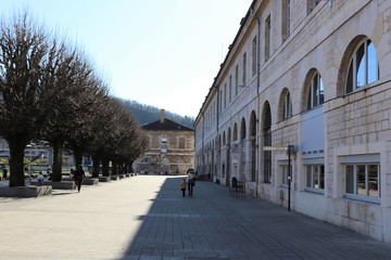 Esplanade des droits de l'homme à Besançon - Ville de Besançon - Département du Doubs - Région Bourgogne Franche Comté - France