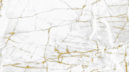 White and gold marble texture background design for your creative design	