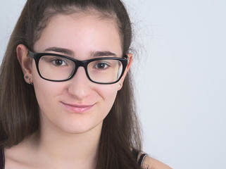 Obraz premium Bespectacled Teen Girl